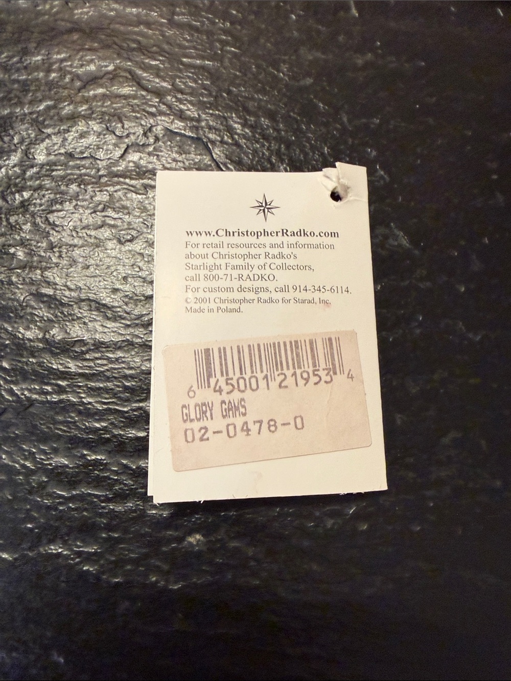 Christopher Radio Glory Gams Red White & Blue Ornament - Picture 3 of 4